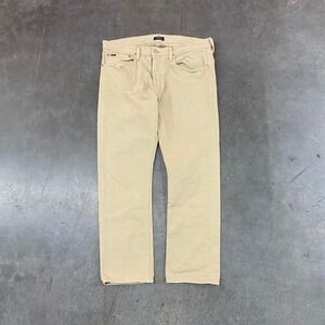 Polo Ralph Lauren Beige Denim Jeans Y2K Straight Fit Men's 36x32